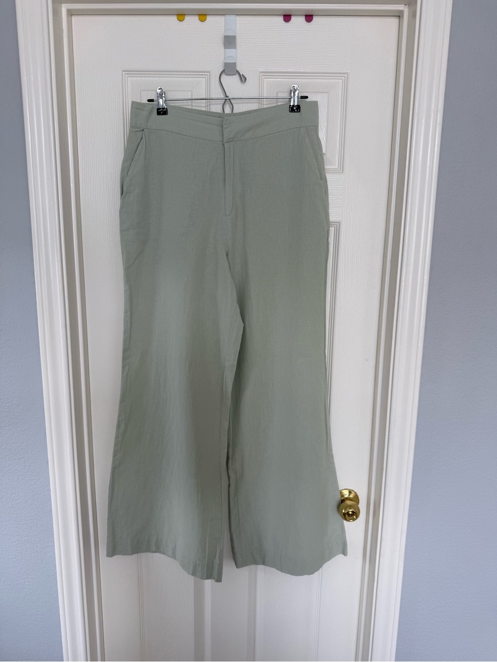 Chaser Wide Leg Pants in Light Sage Green